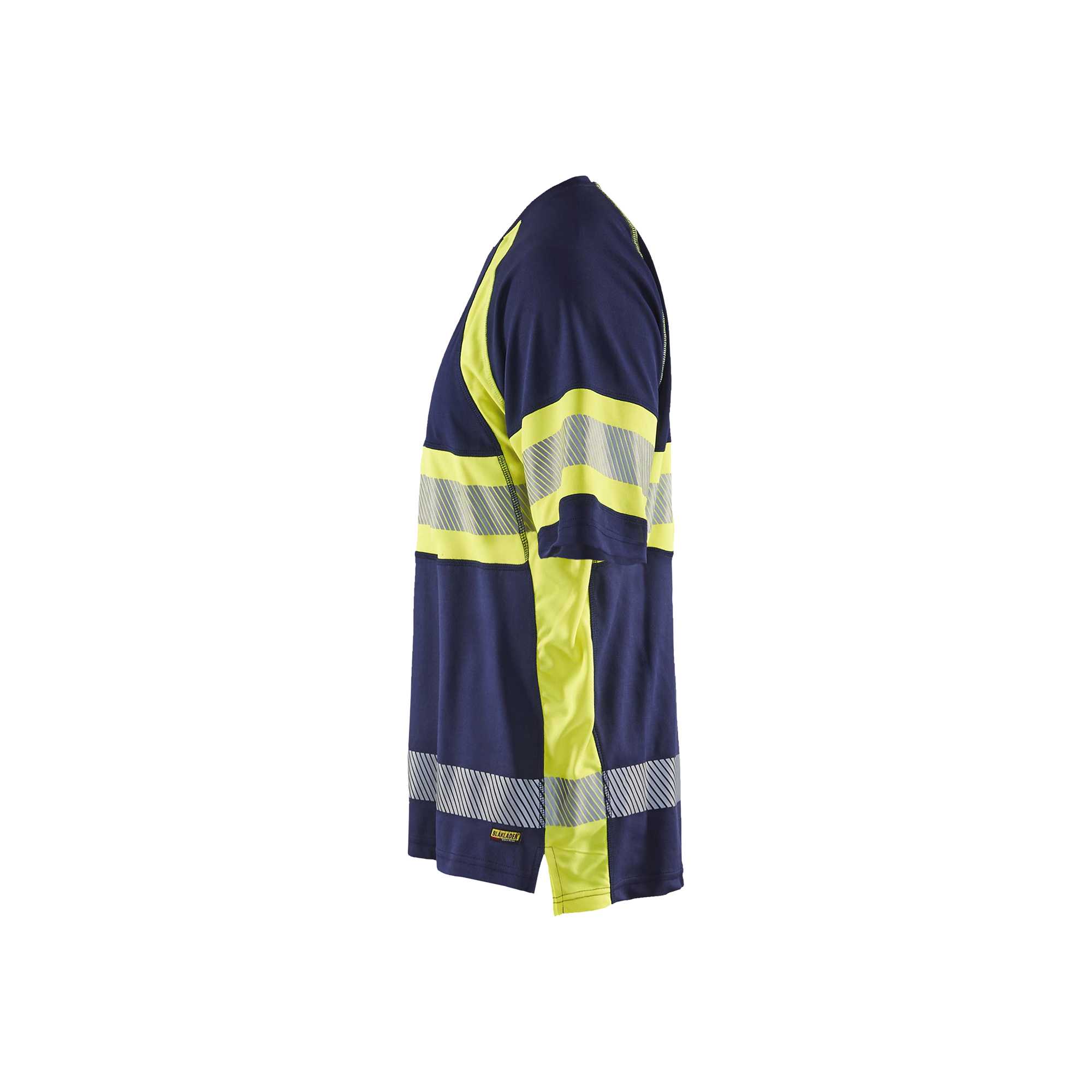 BLAKLADER 33371051 HI VIS T SHIRT Hi Vis Reflective Short Sleeve Work T-Shirt MEN - 100% Polyester